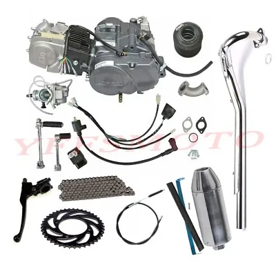 Lifan 140cc 4 Speed Manual Clutch Engine Motor Kick Start Complete Kit For Honda • $599.47