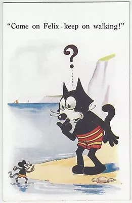 1930 Felix The Cat On Beach W/ Mickey Mouse Character Trying To Get Him In Water • $12.99