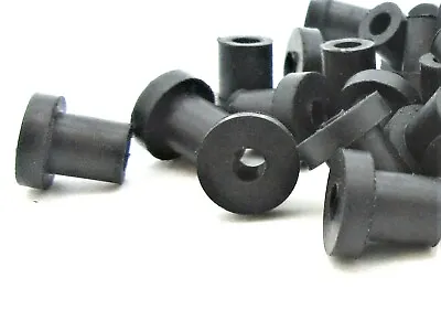 1/4” X 1/8  ID X 3/8  Automotive Rubber Step Bushings For Wire Cable Tubing • $11.78