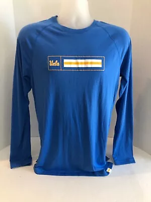 UCLA Bruins T Shirt Long Sleeve Under Armour Heat Gear Blue Adult Small MSRP $40 • $21.99