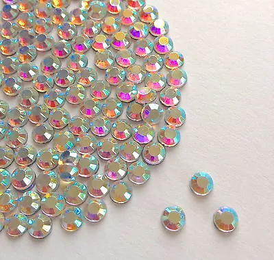 £1.99 • Buy Beautiful Sparkly Crystal AB Hot Fix / Iron On / Glue On Rhinestone Diamante AAA