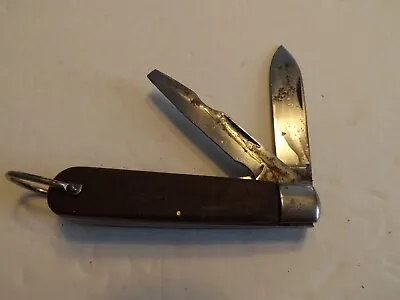 Vintage UNKNOWN MAKER Electrician 2 Blade Pocket Knife • $7
