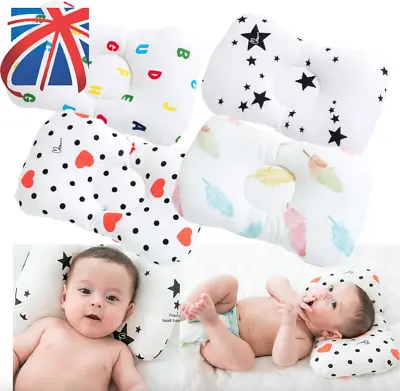 £7.99 • Buy Infant Newborn Baby Prevent Flat Head Anti Roll Infant Pillow