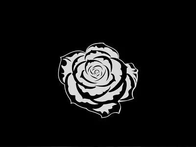 £3.49 • Buy Rose Flower Vinyl Decal Sticker For  Car, Window,Laptop,Wall