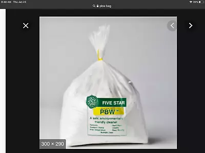 Bag PBW Powder Brewery Wash Food Grade Cleaner Beer Wine Keg Carboy Kettle P.B.W • $12.95