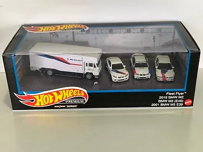 Hot Wheels Premium Box Set 2016 Bmw M2 Bmw M3 (e46) 2001 Bmw M5 E39 Fleet Flyer • $69.95