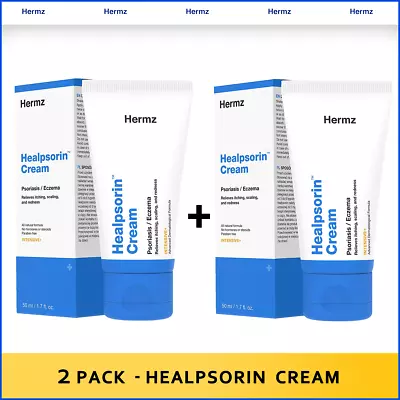 £26.99 • Buy 2 Pack - Hermz Healpsorin Cream 50ml For Psoriasis, Eczema, Rosacea And Dermatit