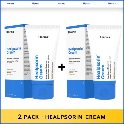 £26.99 • Buy 2 Pack - Hermz Healpsorin Cream 50ml For Psoriasis, Eczema, Rosacea And Dermatit