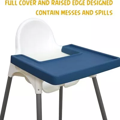 Waterproof Baby Chair Placemats Non-slip High Chair Tray Mat For IKEA Antilop • $28.80