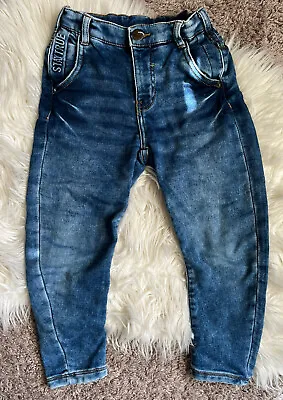$14.39 • Buy Zara Boys Indigo Adjustable Waist Jeans Size 6