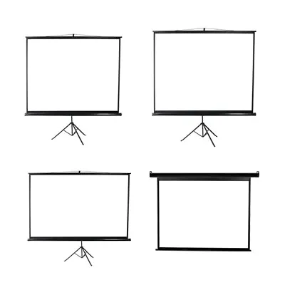 $119.99 • Buy 100/120/125 Inch Projector Screen Motorised Tripod Stand Retractable Cinema Home
