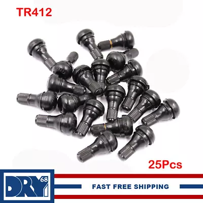 25pcs TR412 Tire Rubber Valve Stem For ATV Lawn Mower Garden Tractor Short Stem • $6.99