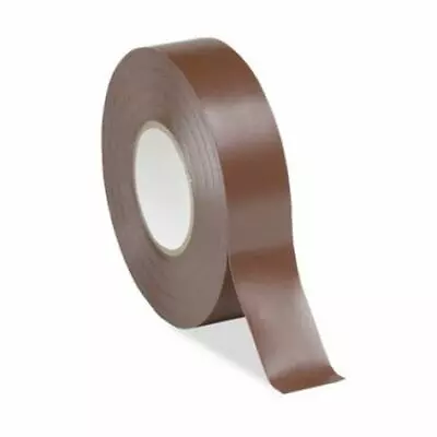 Brown Blue Black White Green Yellow ELECTRICAL PVC INSULATION TAPE ROLL 19mm 20m • £2.99