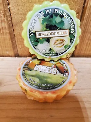 Yankee Candle Wax Potpourri Tarts Set Of 2   Honeydew Melon  Cucumber Cantaloupe • £5.60