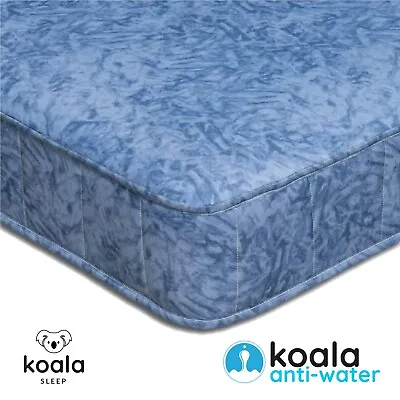 WATERPROOF Cool Blue Foam Sprung Mattress 3ft Single 4ft6 Double 5ft King 6ft • £53.99