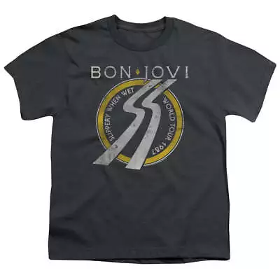 £19.66 • Buy Bon Jovi Slippery When Wet World Tour - Youth T-Shirt