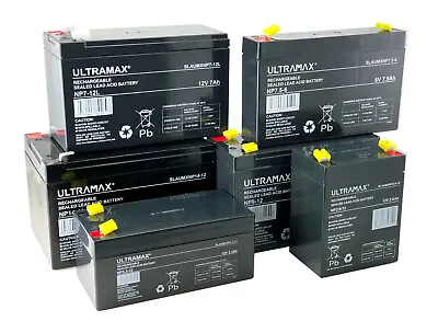 Ultramax 12V / 6V Battery For Model Boats Lawn Mowers Solar Panels And More • £32.99
