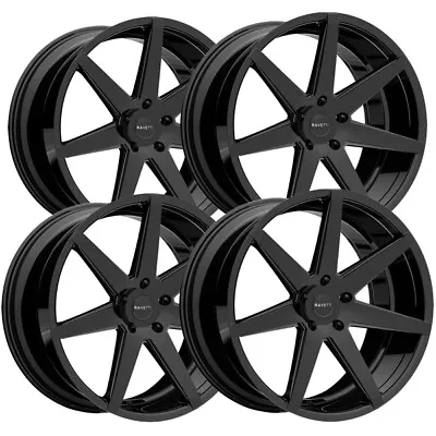 (Set Of 4) Ravetti M7 20x8.5 5x120 +38mm Gloss Black Wheels Rims 20  Inch • $888