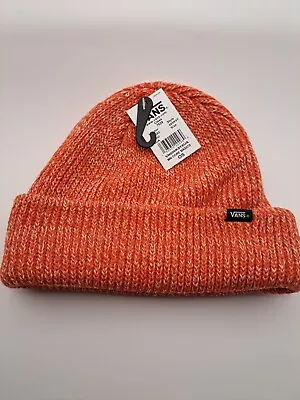 Vans  Core Basics  Beanie (Molten Lava) Unisex Cuffed Knit Cap Hat Orange Red • $15.99
