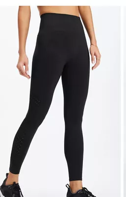 Fabletics Eco Sync High Waisted 7/8 Leggings Black Size Small S • $14.99