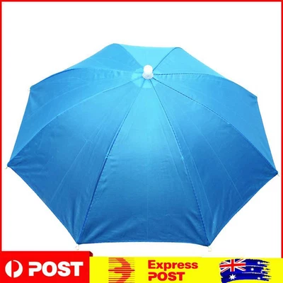 $10.19 • Buy Fishing Umbrella Hat Foldable Outdoor Sun Shade Waterproof Cap (Skyblue)