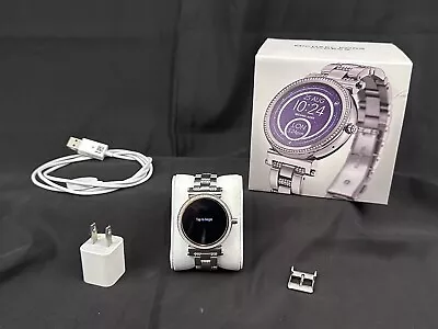 MICHAEL KORS Smart Watch MKT5036 DW5B - Access Sofie Crystals W/ Charger & Box • $129.99