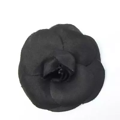 Authentic CHANEL Brooch Camellia Corsage Black No Box Vintage #4 • $145