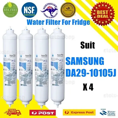 4 PACK Samsung Aqua Pure Compatible Fridge Water Filter DA29-10105J HAFEX/EXP AU • $43