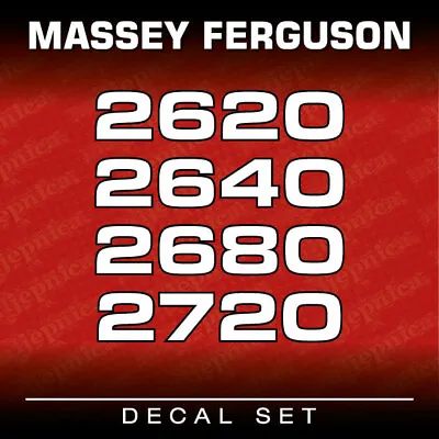 £90 • Buy Massey Ferguson 2620, 2640, 2680, 2720 Decal Set