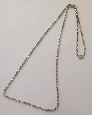 Sterling Silver Prince Of Wales Link Necklace 20 . R5H • $4.98