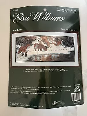 Elsa Williams SHORE PATROL Red  Fox Cross Stitch Kit JCA Inc By Terry Isaac  • $39.99