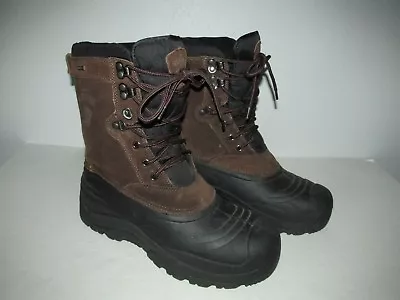 Herman Survivors Mens Size 8 Brown Leather Waterproof Thinsulate Insulated Boots • $49.88