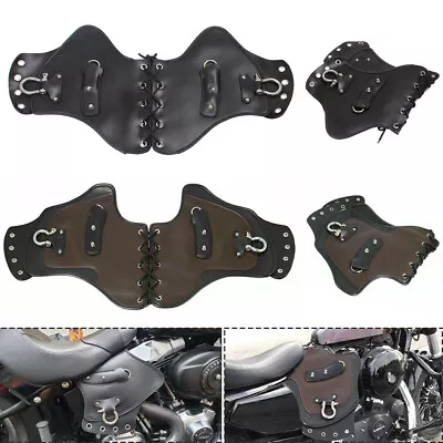 Universal Leather Heat Saddle Shield Deflector For Harley Sportster Touring Dyna • $31.99