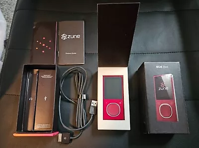 Microsoft Zune Media Player Model 1125 8GB Red Excellent Condition Needs Battery • $49.99