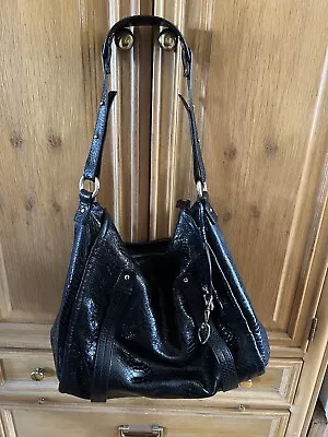 Oscar An Oscar De La Renta Company Snake Embossed Leather Large Shoulder Tote • $60