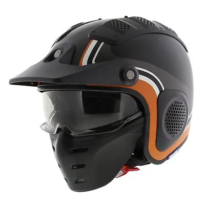 Shark X-Drak Trial Helmet Hister Matt Black Orange KAO - Size XS • $106.60