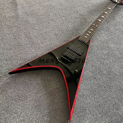 $267.30 • Buy 7 Strings Black V-shaped Electric Guitar Mahogany Body With FR Bridge 24 Frets