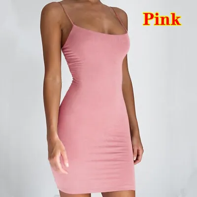 $8.35 • Buy Women Sexy Sling Mini Dress Bodycon Slim Fit Nightclub Bandage Skirts Nightdress