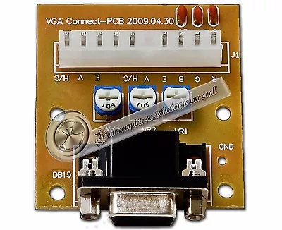 CGA To VGA Or VGA To CGA Adapter CGA/VGA VGA/CGA Arcade Monitor Converter • $12.99