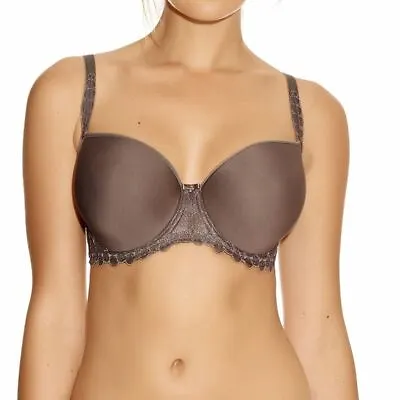 Fantasie Eclipse Bra Ombre Brown Size 32D Padded Spacer Racer Back Balcony 9002 • £12.89