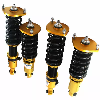 Gold Full Coilover Struts Suspension Kit Shock Absorbers For Mazda Miata 1989-05 • $230.99