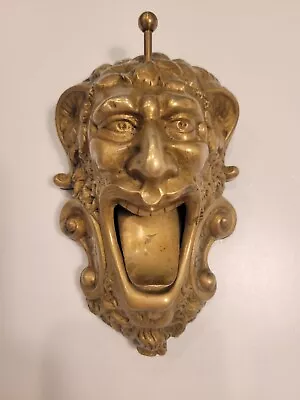 Unique Art Nouveau Satyr Devil Bronze Articulated Antique Ashtray • $1950