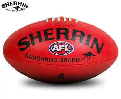 Sherrin Kangaroo Brand Size 4 Football - Red • $36.03
