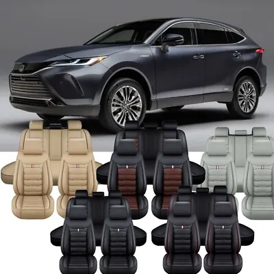 For 2009-2022 Toyota Venza Full Set Leather Car Seat Covers Front Rear Protector • $85.40