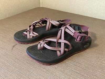 Chaco Classic Hiking Sandals Women’s 7 Narrow Straps Pink Purple • $28