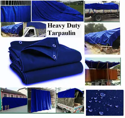 560GSM Tarpaulin Eco-friendly Cotton  Canvas Heavy  Cover Boat Log Store Roofing • £265.66