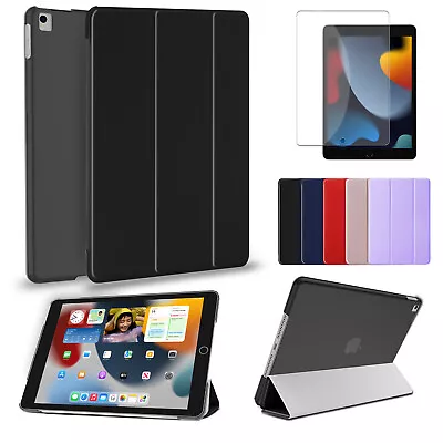 For IPad 10th 7/8/9th Gen 10.9 &10.2  Leather Case CoverGlass Screen Protector • $10.99