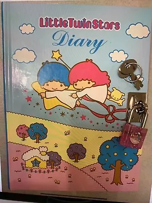 $59.99 • Buy Rare Sanrio Vintage Little Twin Stars Kiki Lara Diary With Key Made In 1976-2002