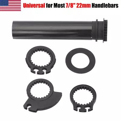 Universal For Most 7/8  22mm Black Handlebars Throttle Tube Sleeve Kit For Honda • $11.30