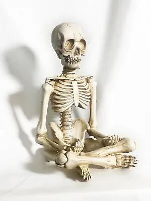 $39 • Buy LARGE Skeleton Candle Holder YOGA Halloween For Yankee & Bath & Body Works TCE